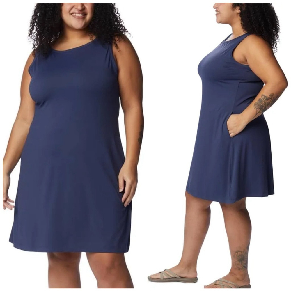 Columbia Chill River Moisture Wicking UPF 50 Comfort Stretch Sleeveless Dress